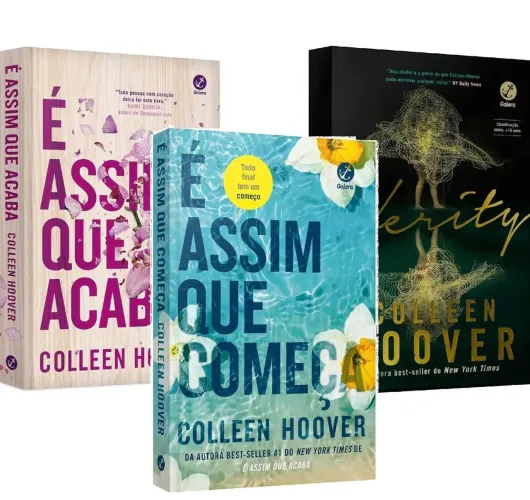 Coleção Coollen Hoover - VERITY + É ASSIM QUE ACABA + É ASSIM QUE COMEÇA 