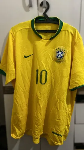 Camisa Brasil 2006 Ronaldinho #10 - Original Época Nike Drastosa - Relíquia 