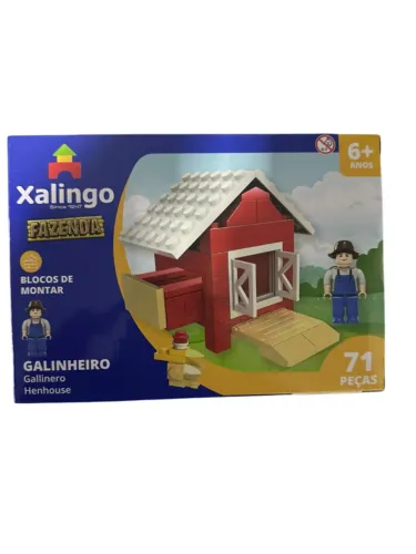 Xalingo Bloco Fazenda Galinheiro 71 Peças
