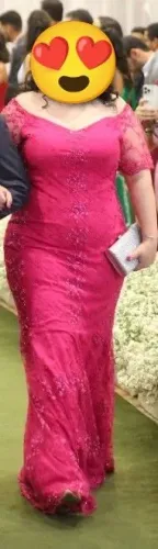 Vestido Rosa/fucsia madrinha/convidada casamento plus size