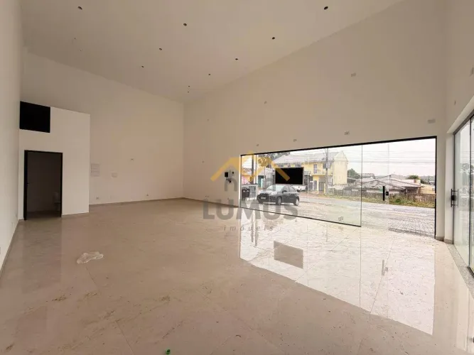 Sala comercial de esquina com 80 m² para locação na Avenida Polônia - Nações - Fazenda Rio