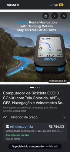 Ciclocomputador GPS Bike