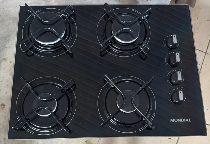 Fogão 4 bocas cooktop seminovo conservado acendimento automático