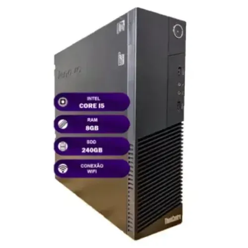 Cpu DeskTop Lenovo Intel Core I5 8gb Ssd 256gb 8 Gb ram no precinho