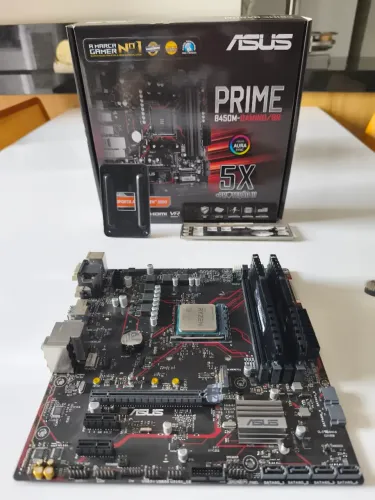 Kit com Asus PRIME B450M-GAMING/BR (com caixa), Ryzen 3600 e 36gb de Ram DDR4 3200mhz 