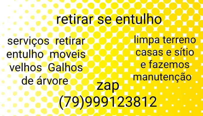 Retirar entulho e Móveis velhos 