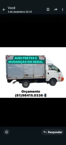 Fretes e pequenas mudanças menor preço f- *