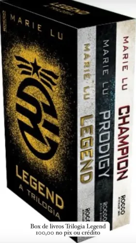 Vendo Box de livros Trilogia Legend 