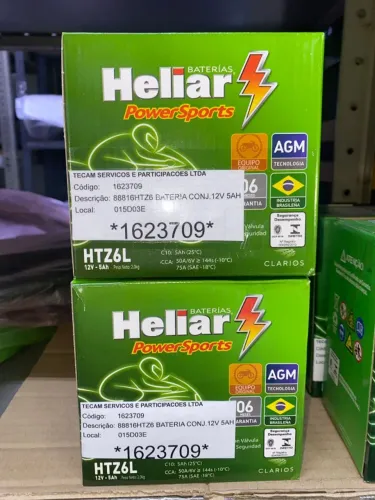 BATERIA CONJ HELIAR 12V 5AH