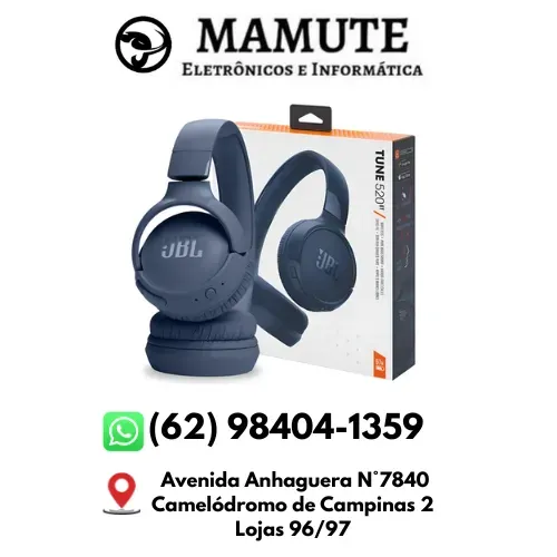 Fone De Ouvido Jbl Tune 520bt Bluetooth 5.3 Original
