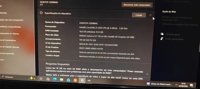 Computador PC Gamer