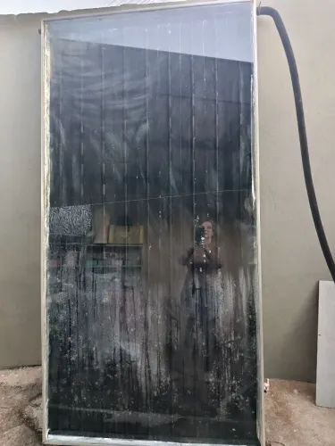 AQUECEDOR SOLAR COM A BOUKER E A PLACA