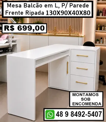 Mesa Profissional Para Nail Designer - Direto Da Fábrica!