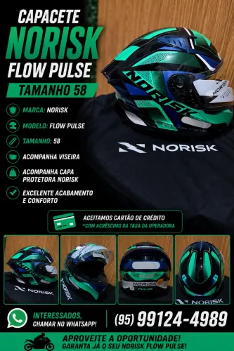 Capacete Norisk Flow Pulse Tam. 58