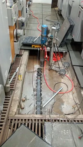 Furos em concreto 