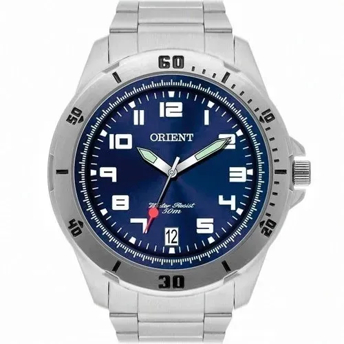 Relógio Orient Masculino MBSS1155AD2SX Prata Azul com Garantia Nacional