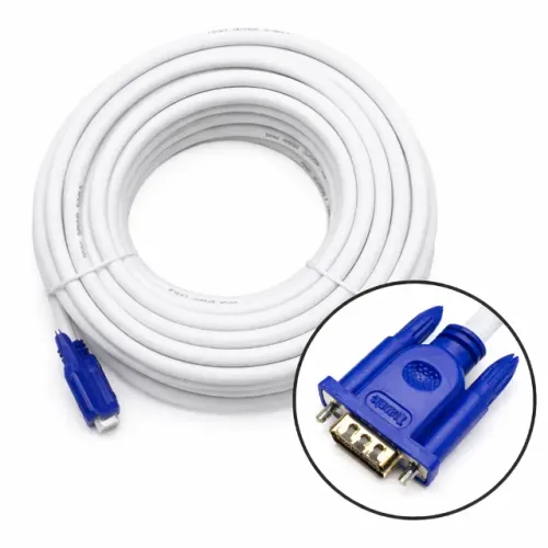 Cabo VGA 10m D-5002 VGA Macho x Macho 15 Pinos para Monitor Projetor PC Notebook TV pode r