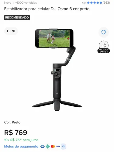 Osmo Mobile 6 DJI estabilizador