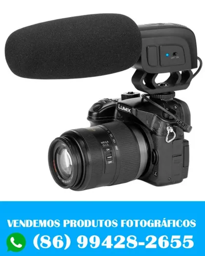 Microfone profissional par cameras e filmadore (novo)