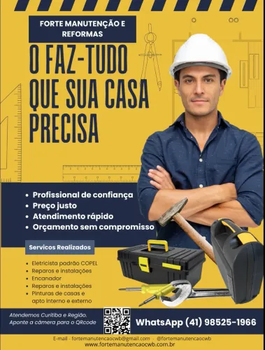Pintor, Eletricista e Encanador | Manutenção em Curitiba e Região