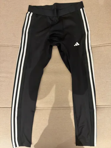 Calça Legging Adidas Techfit 3 Listras Compressão 