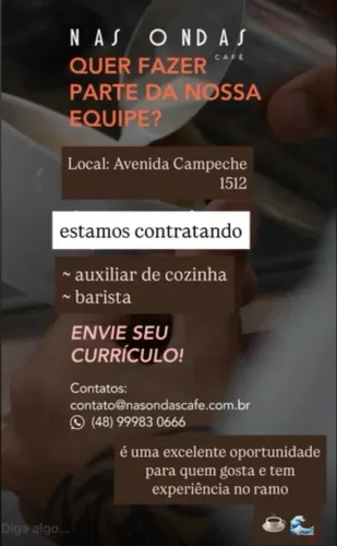 Venha trabalhar com a gente !!