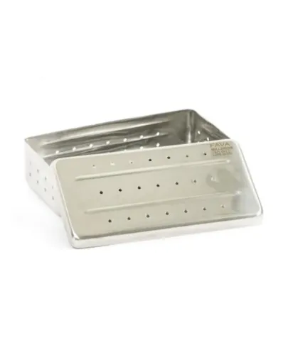 Estojo para Esterilização Inox 20x10x5cm Millenium Perfurado Autoclavável - Fava