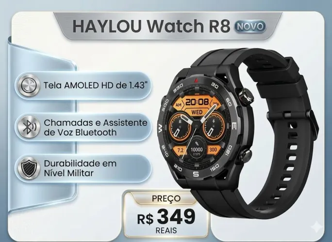 Smartwatch Haylou R8 Lançamento (Original e Lacrado)