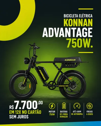 Bicicleta Elétrica Konnan Advantage
