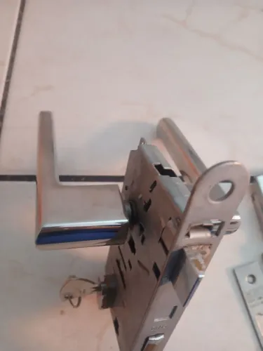 Fechadura Completa La Fonte (Assa Abloy) Inox - Trinco Reversível