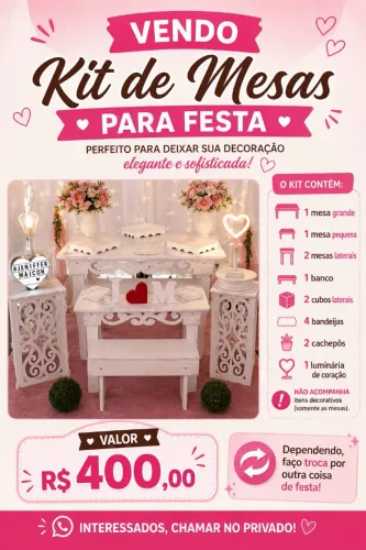 Vendo mesa para festa .