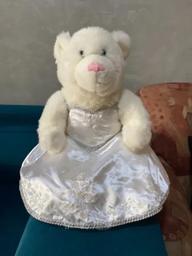 Ursa pelucia de noiva, 30 reais, importada!!