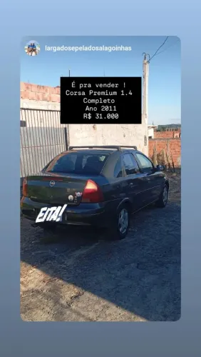 Chevrolet Corsa Sed. Premium 1.4 8V Econoflex 4P 2011