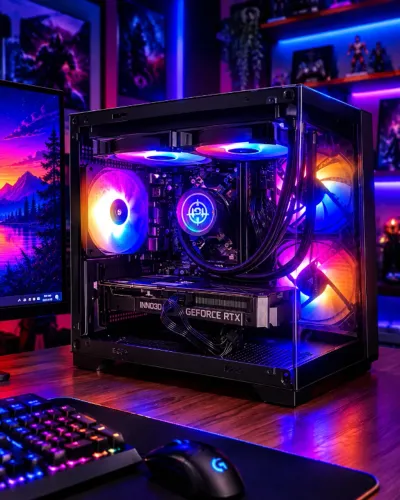PC GAMER RYZEN 5 5600GT + RTX 3060 12GB | 16GB RAM | NVMe 512GB | RGB