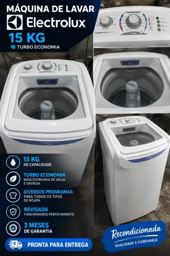 Máquina 15kg eletrôlux 