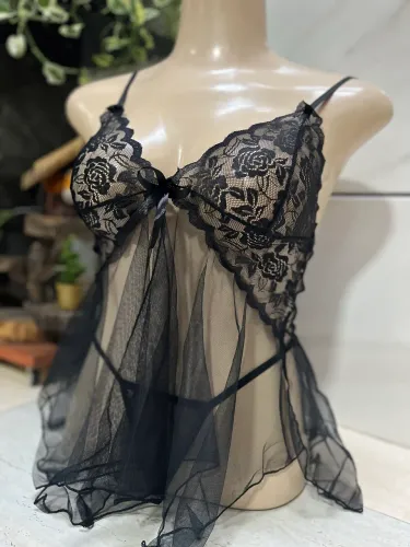 Lingerie sexy transparente 