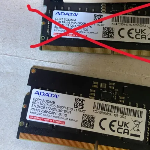 MEMÓRIA RAM DDR5 NOTEBOOK ADATA 5600 8GB