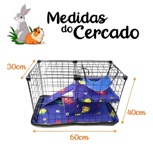Cercadinho para porquinho da Índia