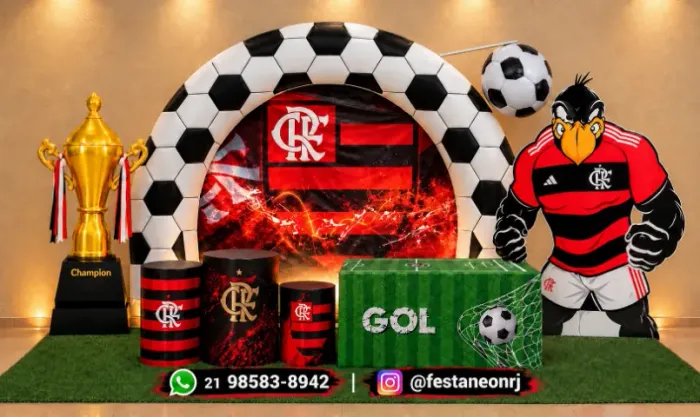Decoração Flamengo completa