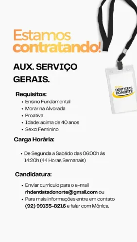 Auxiliar de Serviços Gerais