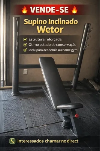 Supino inclinado semi novo de alta qualidade
