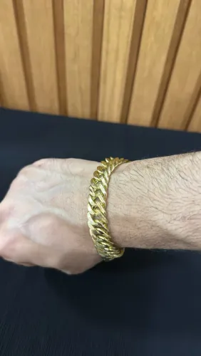Pulseira em Ouro 18k Grumet Duplo