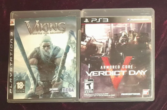 Lote/Kit 2 Jogos PS3 Playstation 3 - Armored Core: Verdict Day | Vikings Battle of Asgard