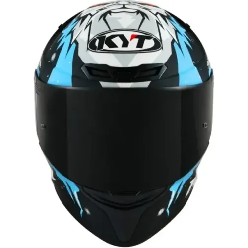 Capacete KYT TT Course Masia Winter Test - Preto/Azul