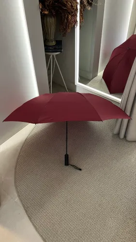 GUARDA-CHUVA VINHO DOBRÁVEL E RESISTENTE