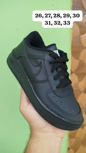 Nike Air force infantil preto escolar