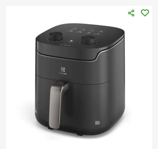Air Fryer Electrolux 5,6L Economia de Energia 1400W EAF40 127V Cinza