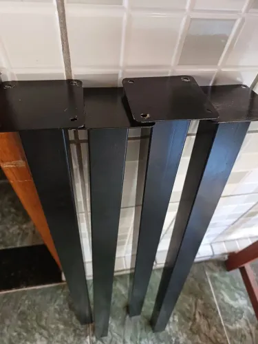 Pé de mesa em aço, novo para qualquer mesa padrão 