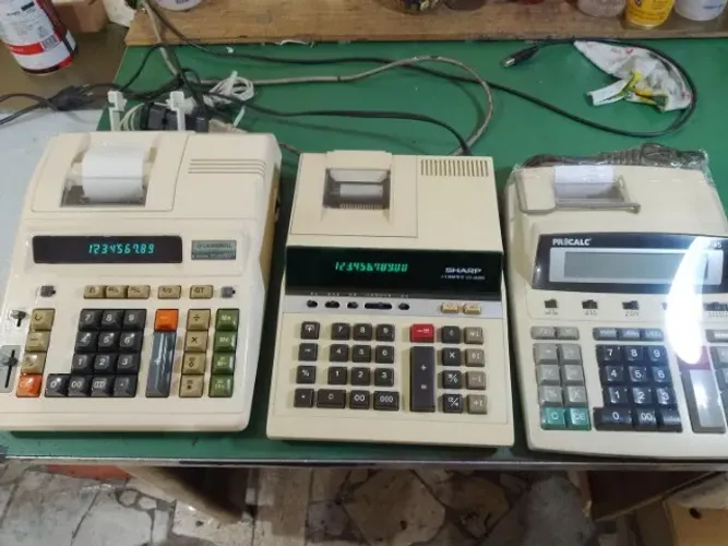 calculadoras de mesa visor/fita 12 digitos