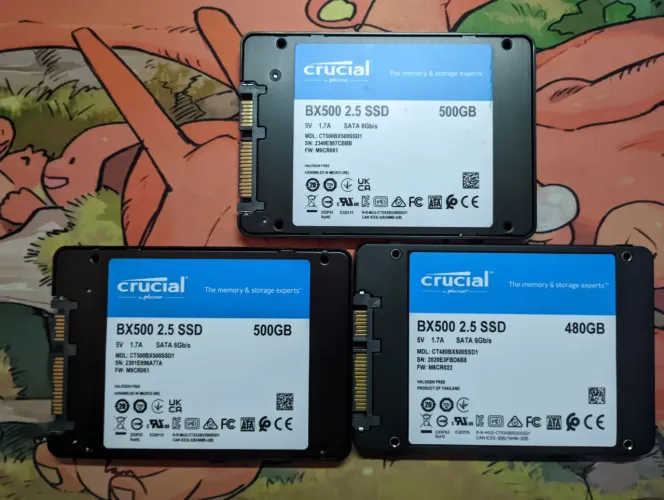 SSD SATA 480GB CRUCIAL BX500